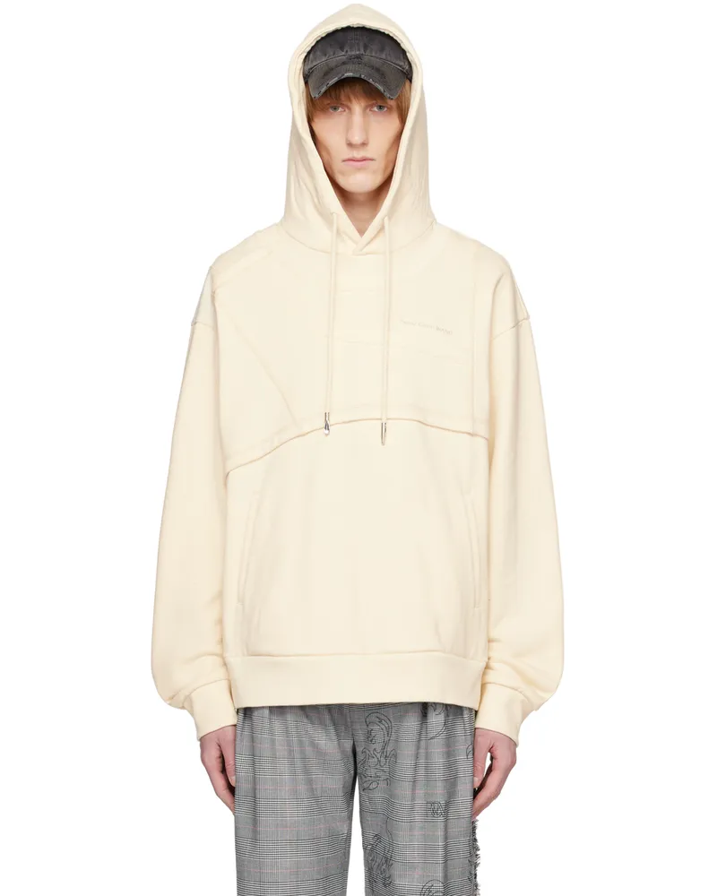 Feng Chen Wang SSENSE Exclusive Off-White Hoodie Off