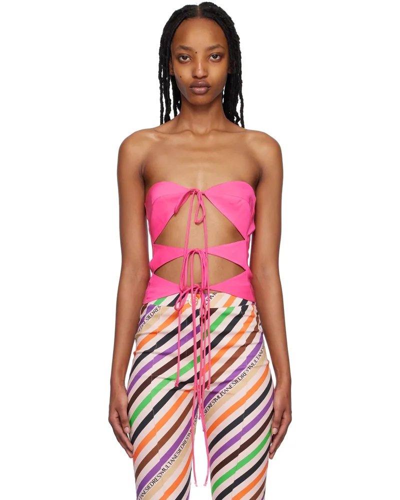SIEDRES SSENSE Exclusive Pink Sunny Tank Top Pink