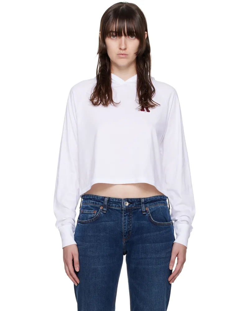 Rag & Bone White Principal Hoodie Wht
