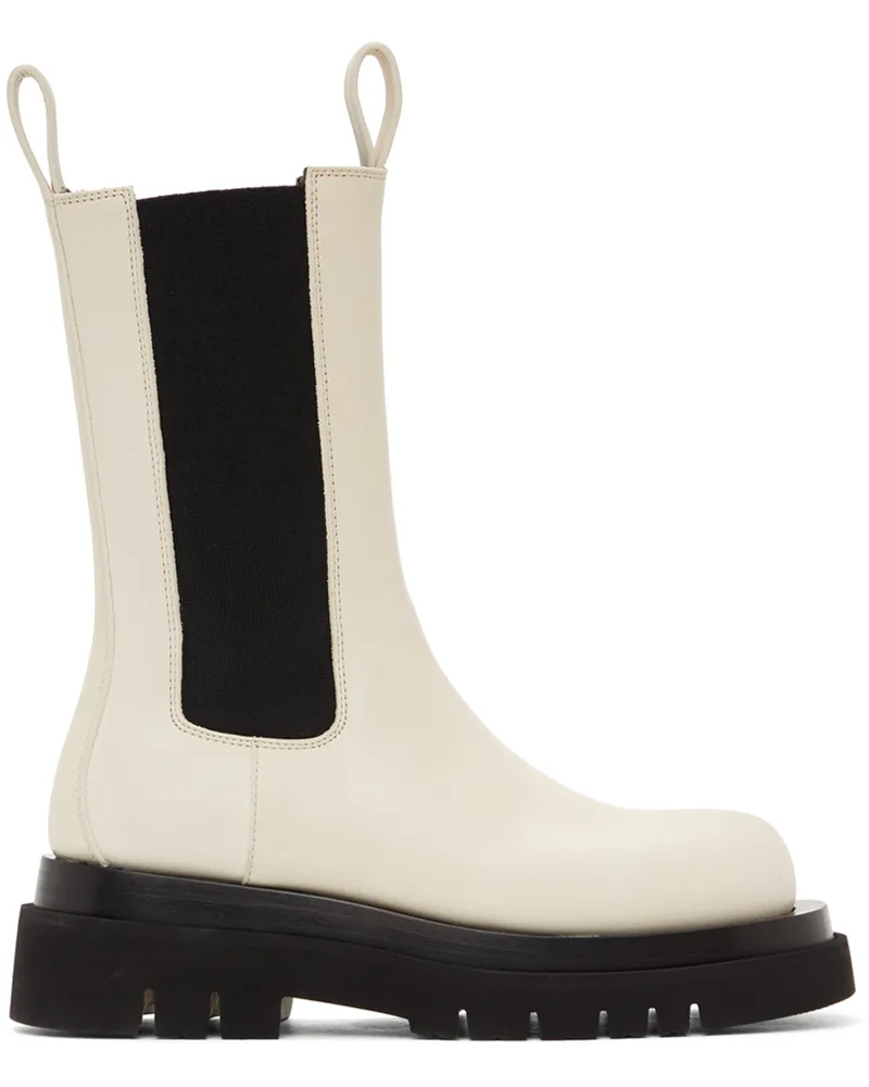 Bottega Veneta Off-White Lug Boots 9031