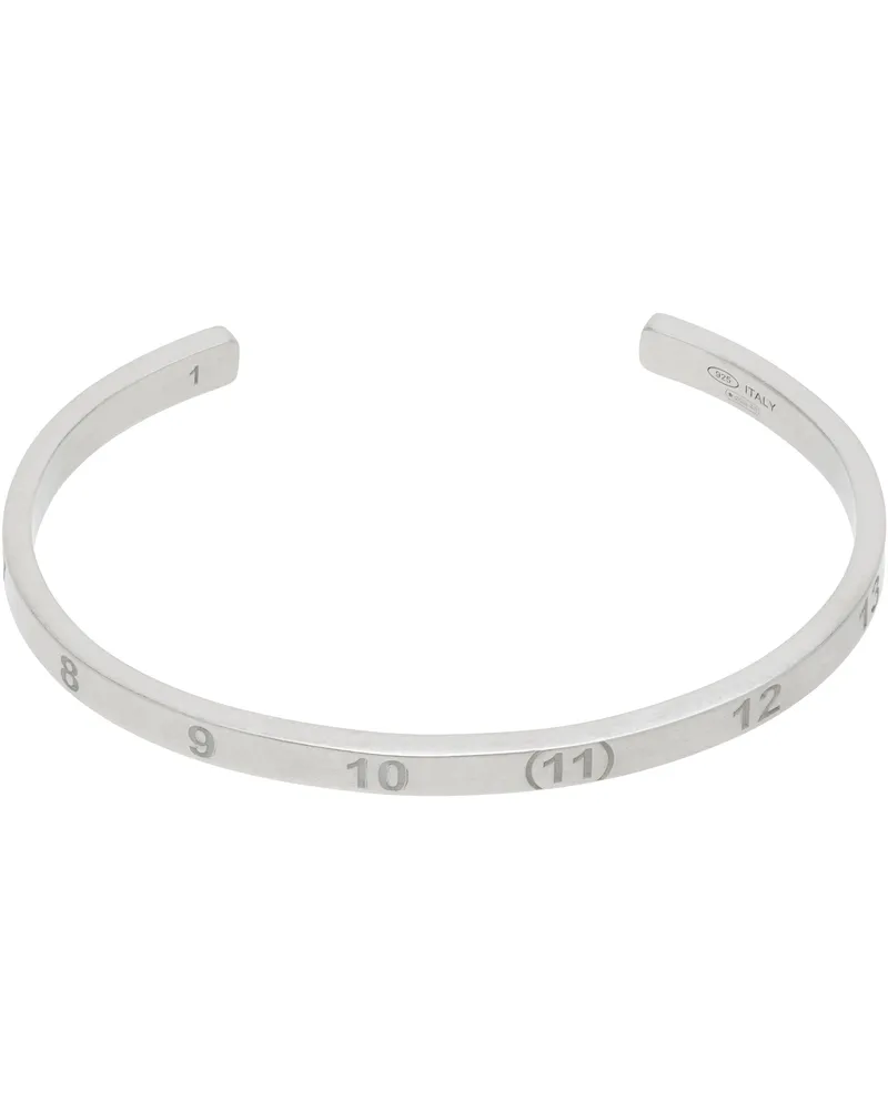 Maison Margiela Silver Numeric Cuff Bracelet 951