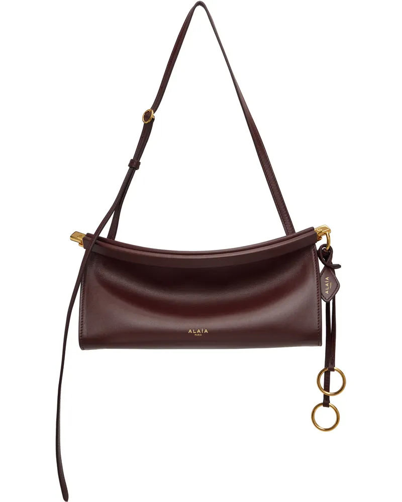 Alaïa Burgundy 'Le Click' East West Small Bag 325
