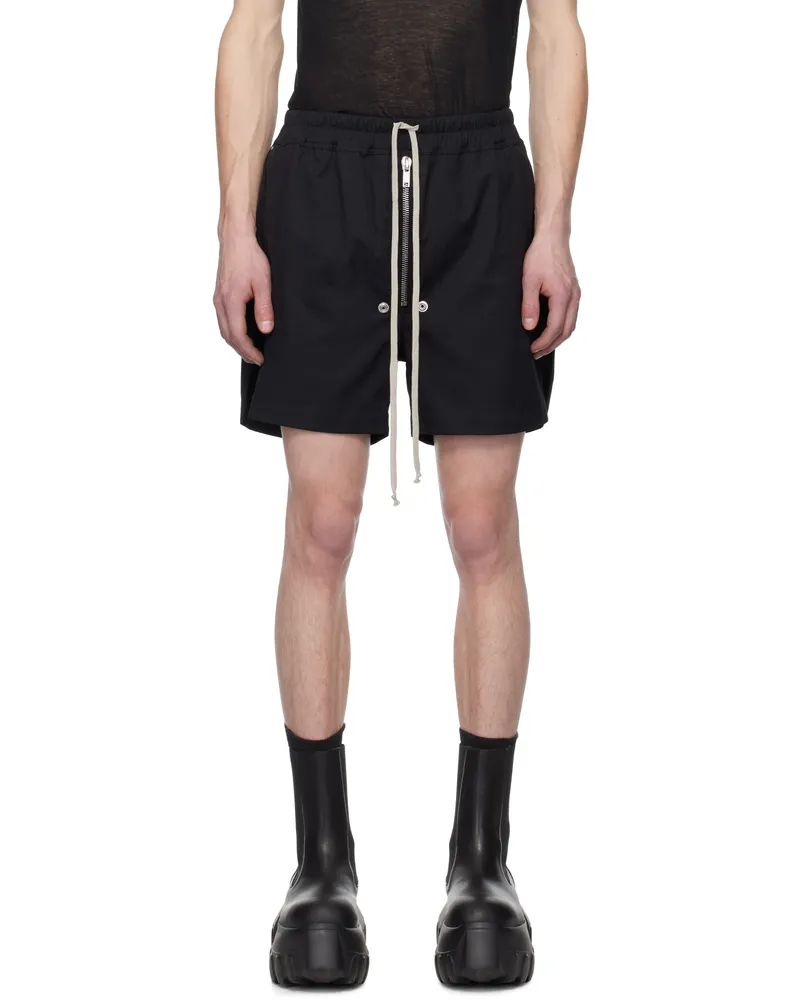 Rick Owens Black Hollywood Bela Boxer Shorts 09