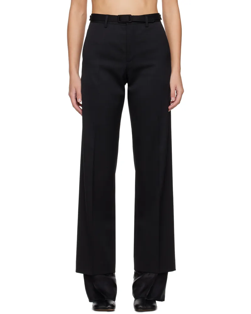 Maison Margiela Black Layered Trousers 900