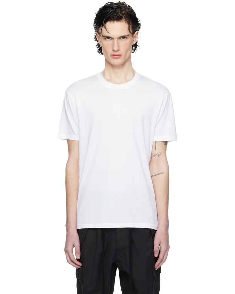 Tom Ford White Lyocell Cotton Crew T-shirt White
