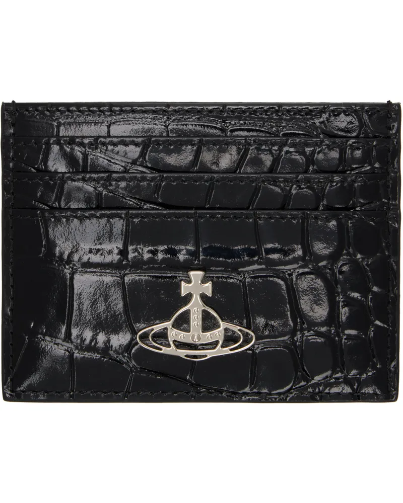 Vivienne Westwood Black Flat Card Holder N401