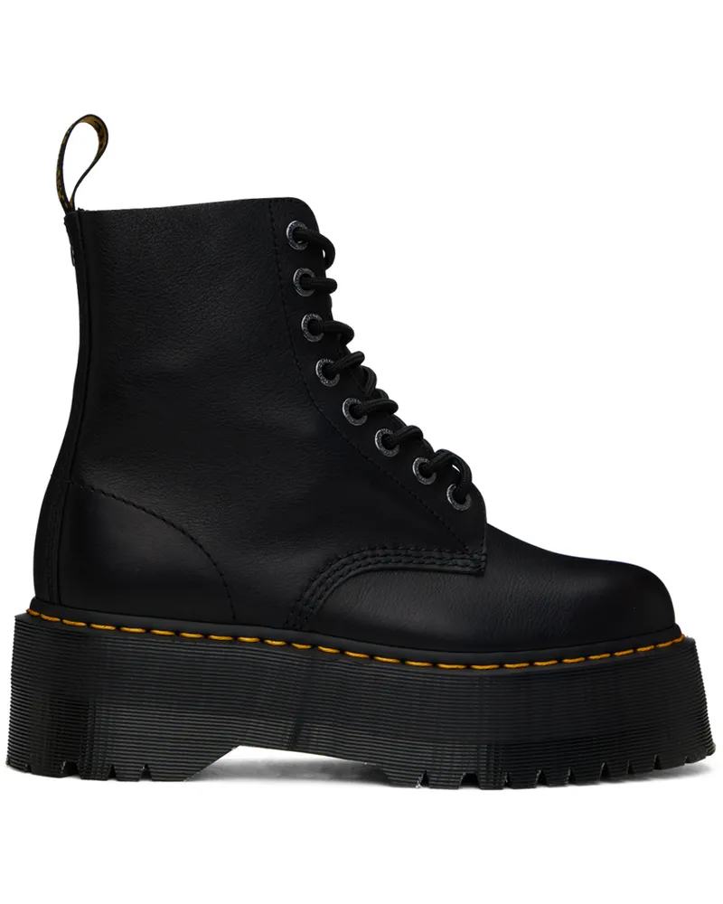 Dr.Martens Black 1460 Pascal Max Leather Platform Boots Black