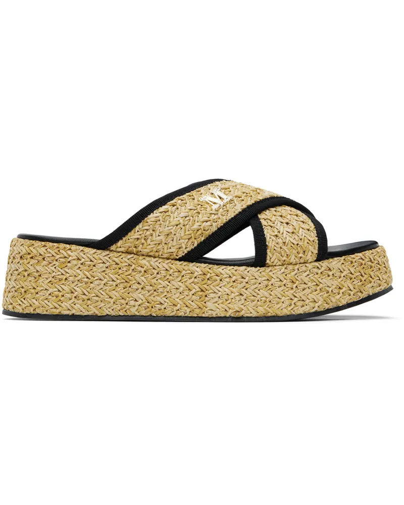 Max Mara Tan & Black Braies Sandals 1