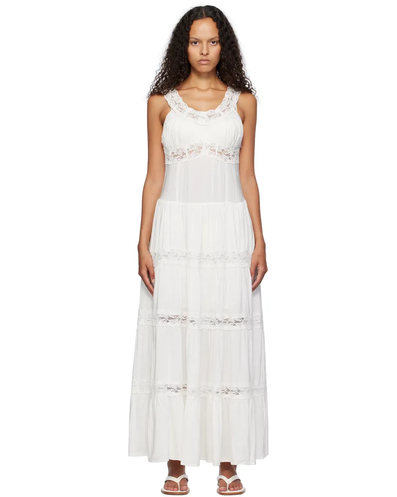 Frankies Bikinis White Dakota Maxi Dress White