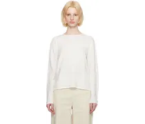 White Jacquard Long Sleeve T-Shirt