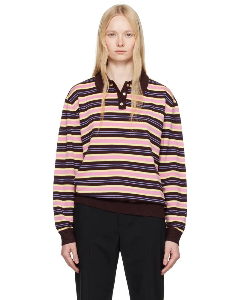 Sandy Liang Multicolor Woods Polo Brown