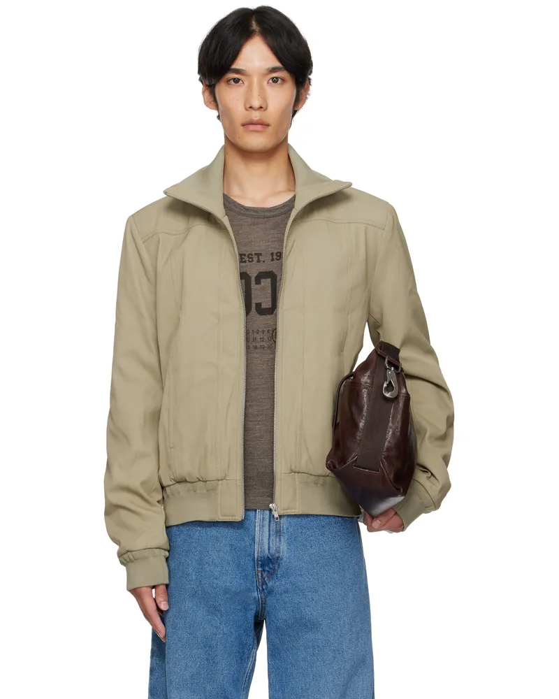 Maison Margiela Beige Sports Jacket Trench