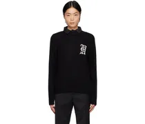 Black Intarsia Sweater