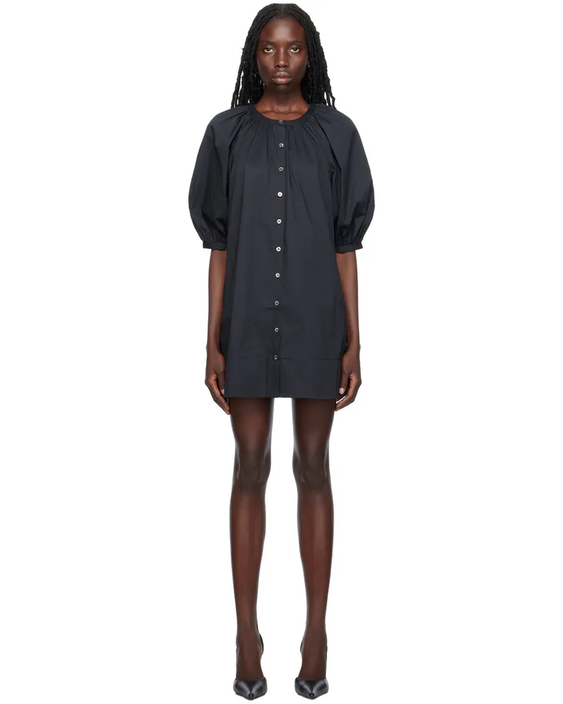 STAUD Black Vincent Minidress Black
