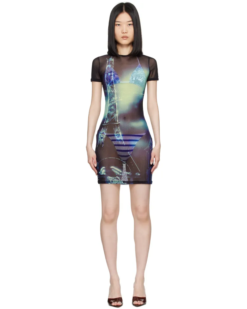 Jean Paul Gaultier Blue 'The Pigalle' Minidress 59560100-navy