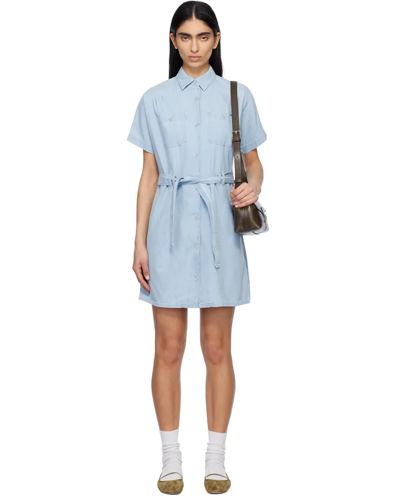 A.P.C. Blue Suzanne Denim Minidress Iav