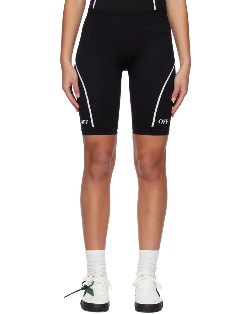 OFF-WHITE Black Off Stamp Sport Shorts Black
