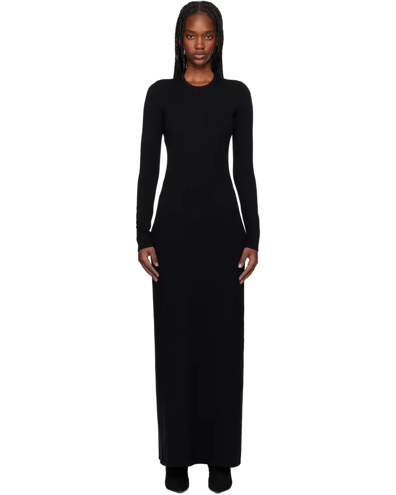 Max Mara Black Fumana Maxi Dress 001