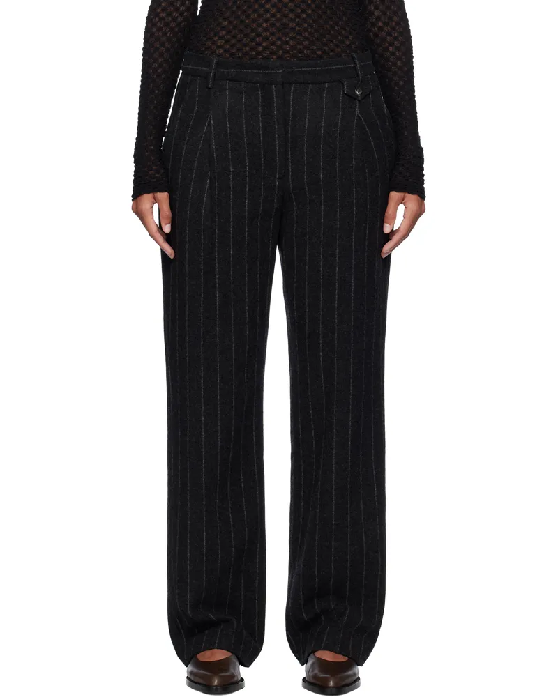 The Garment Black Richard Trousers 900