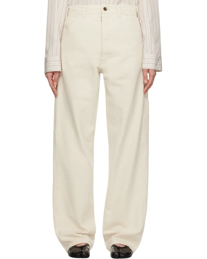 Maison Margiela Off-White Five-Pocket Utility Jeans 103
