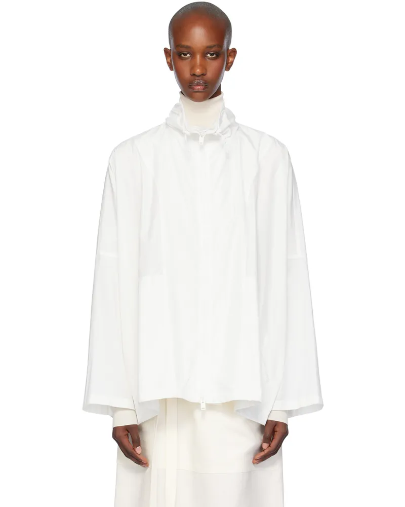 The Row White Dava Jacket Wht