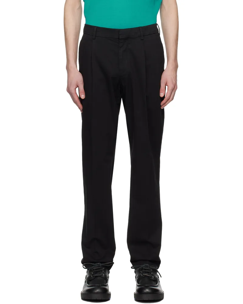 Brioni Black Pienza Trousers Black
