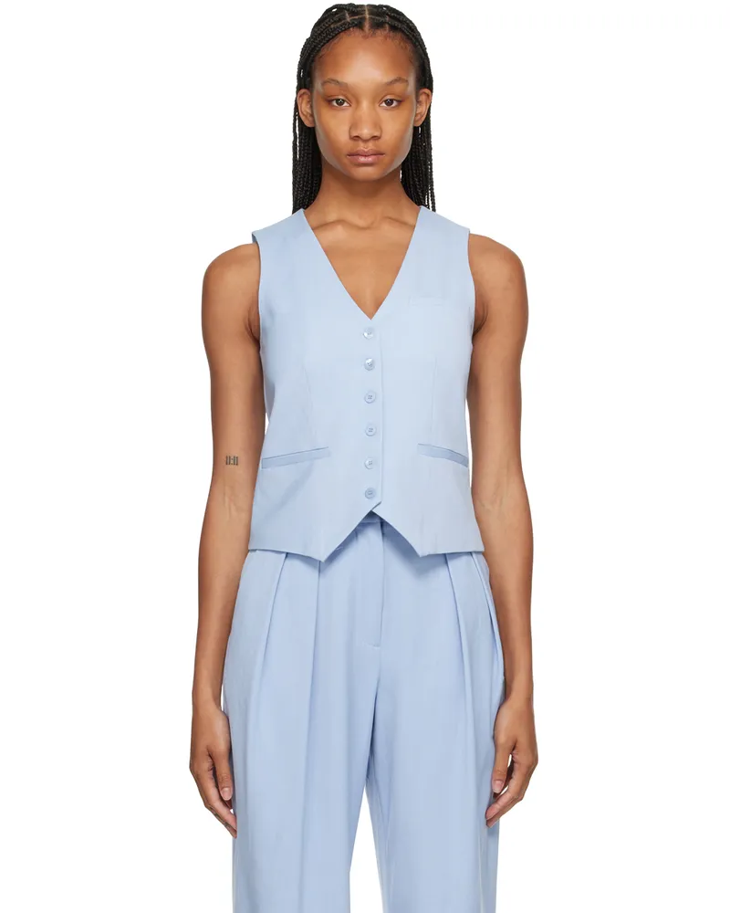 STAUD Blue Brett Vest Pwkl