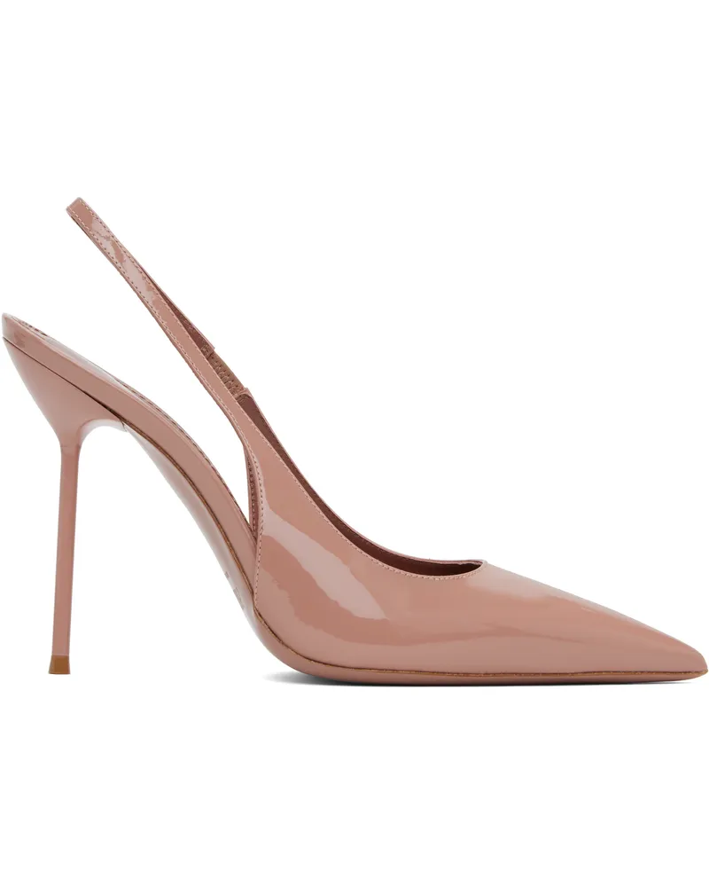 Paris Texas Pink Lidia Slingback Heels Dark