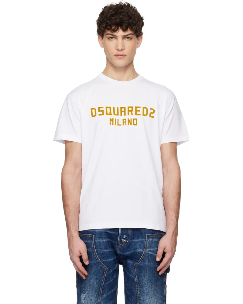 Dsquared2 White Cool Fit 'Dsquared2 Milano' T-shirt 964