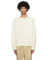 SOLID HOMME Off-White Crewneck Sweater 616w