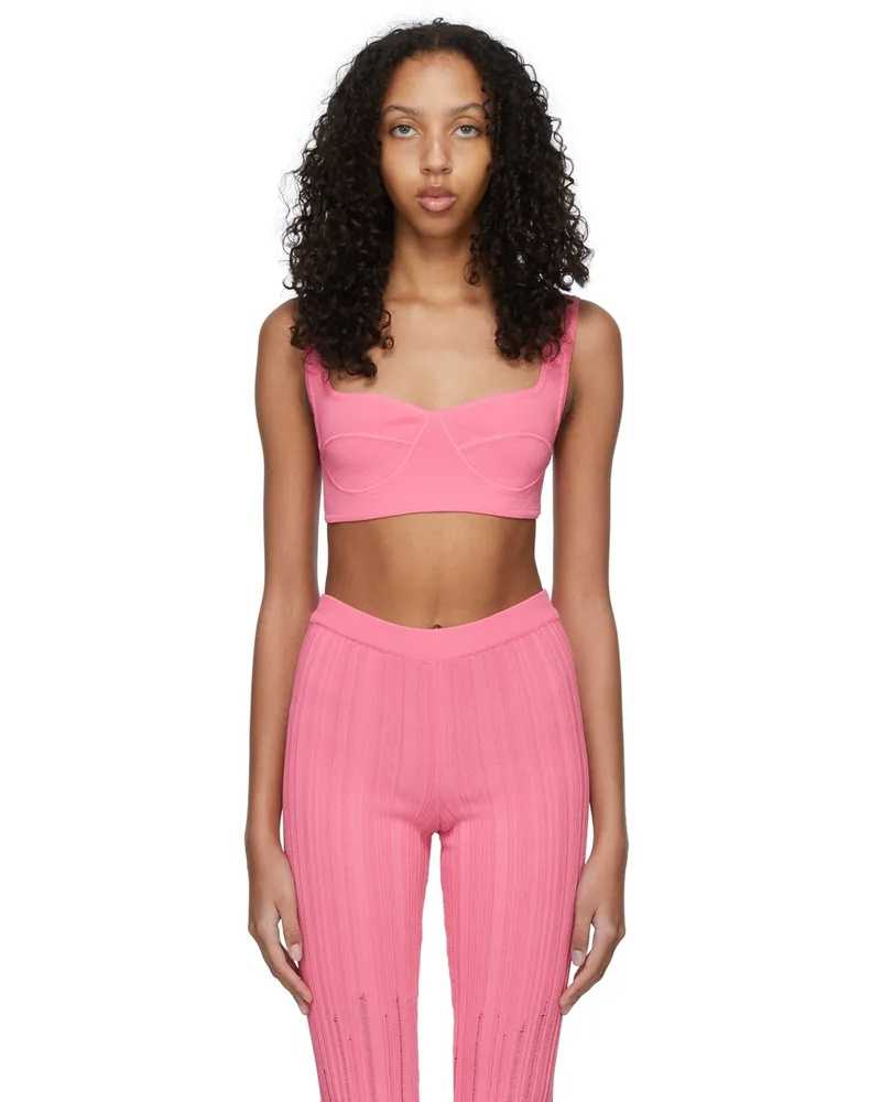 Marco Rambaldi Pink Viscose Bra 14