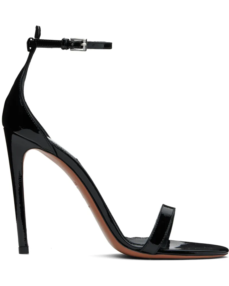 Alaïa Black High Calfskin Heeled Sandals 999