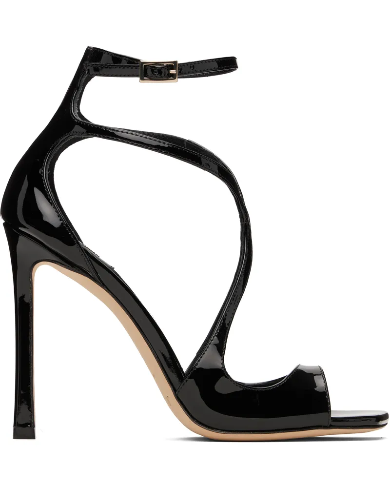 Jimmy Choo Black Azia 110 Heeled Sandals Black