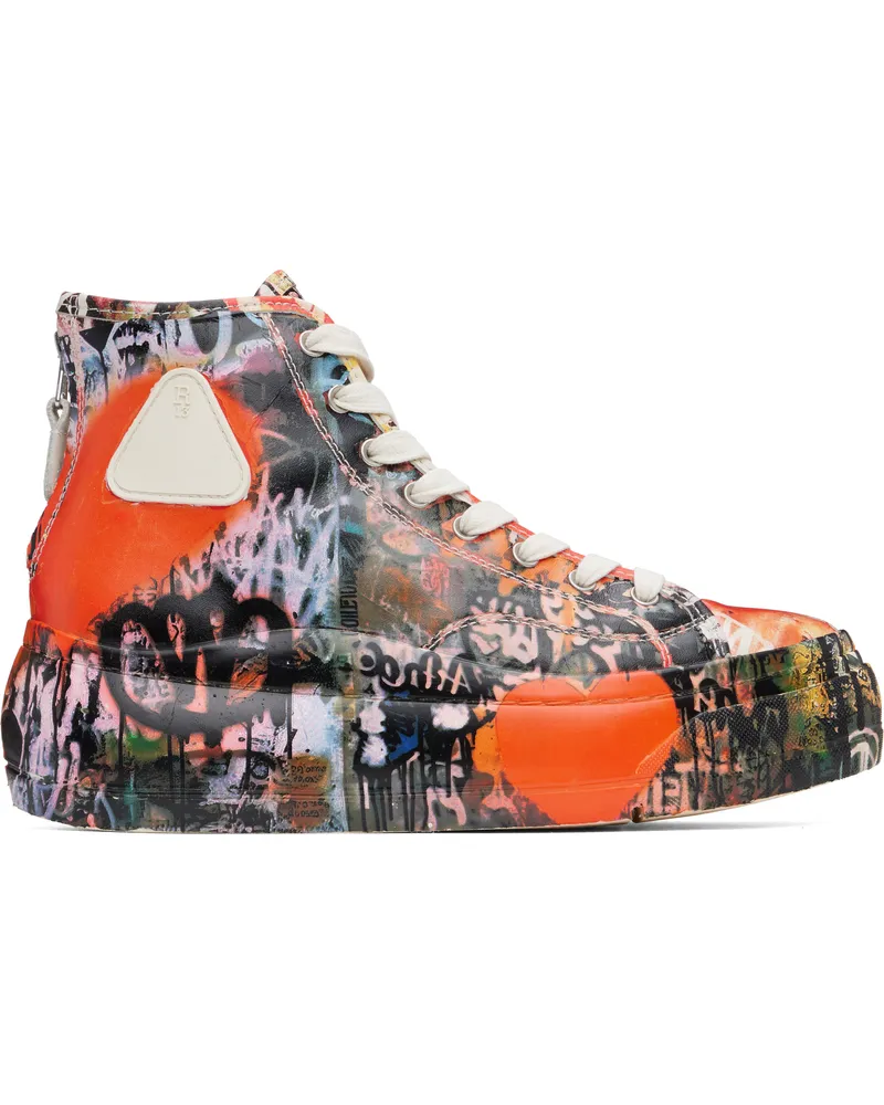 R13 Multicolor Kurt High Top Sneakers Heart