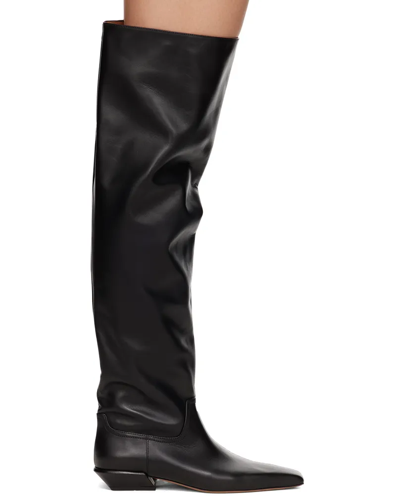 Paris Texas Black Bettina Over-The-Knee Boots Black