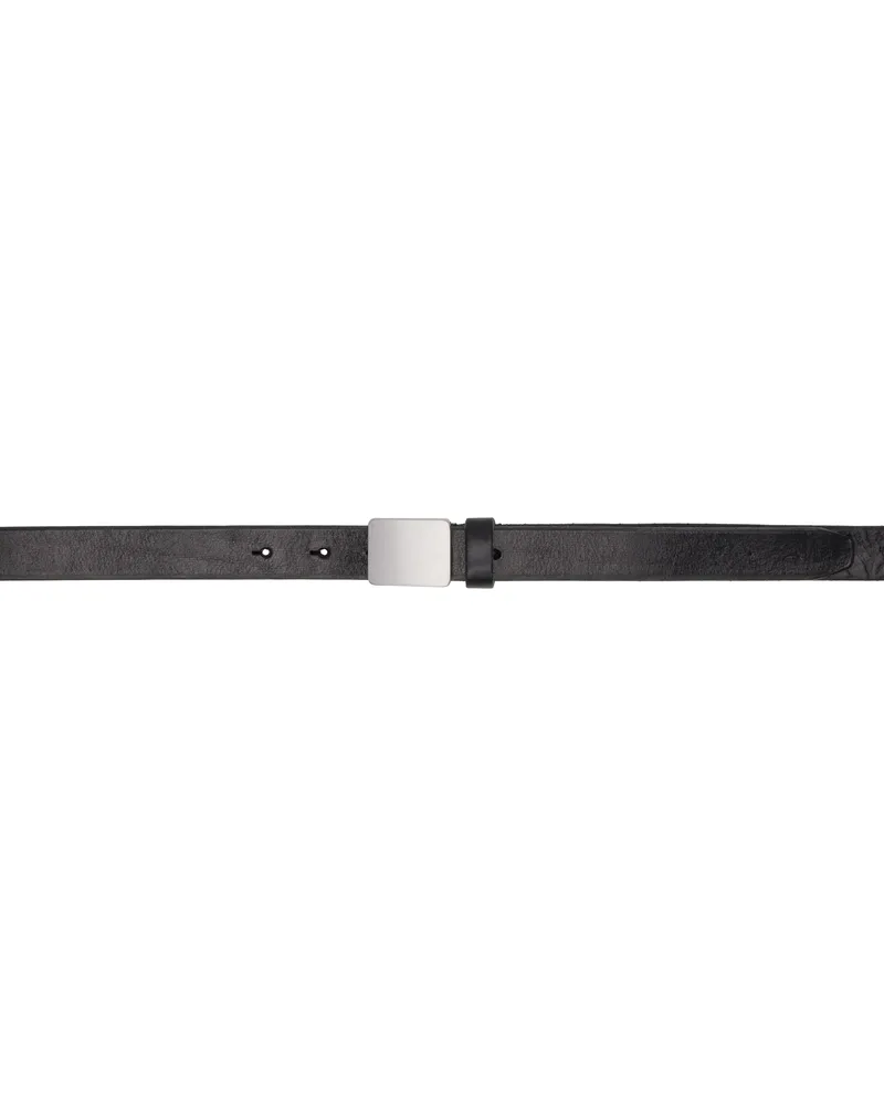 Our Legacy Black Speed Belt Flecking