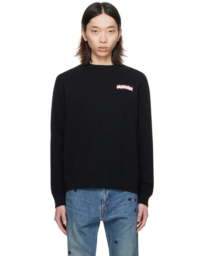 Undercover Black Printed Sweatshirt Black