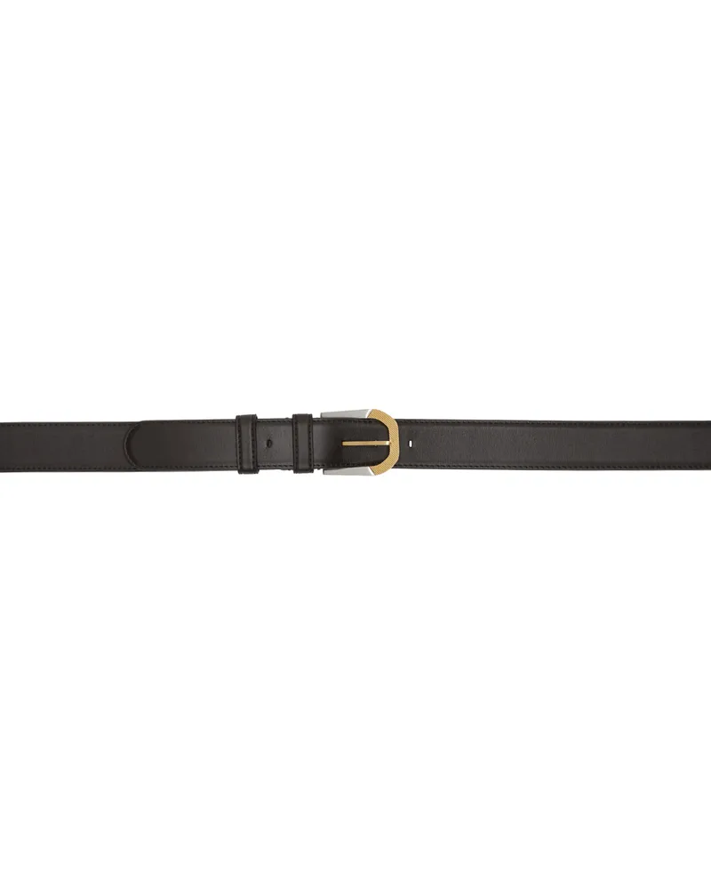 The Row Brown Art Deco Box Calf Leather Belt Brown