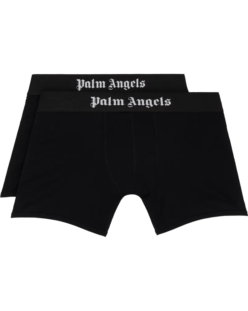 Palm Angels Two-Pack Black 'Palm Angels' Boxer Briefs Black