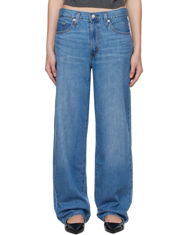 Levi's Blue Baggy Dad Linen+ Jeans Heavy