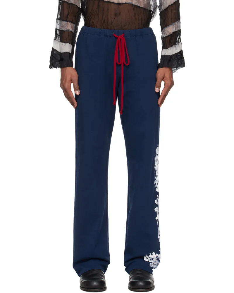 SC103 Navy Courier Lounge Pants Wave