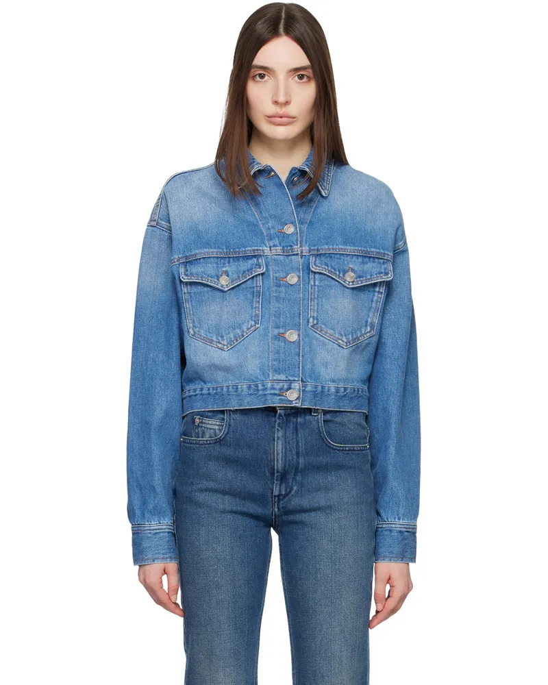 Étoile Isabel Marant Blue Tadia Denim Jacket 30lu