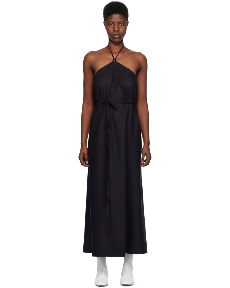 Baserange Black Ligo Maxi Dress Black