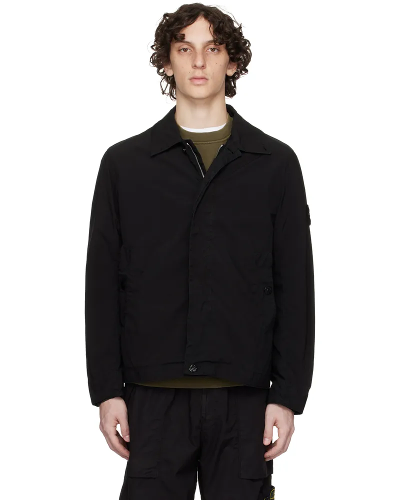 Stone Island Black Light Compact Touch Poly-TC Jacket V0029