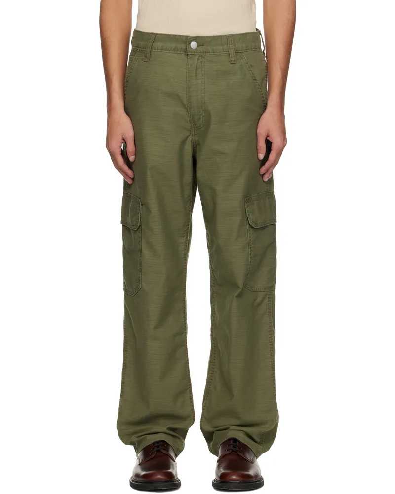 Levi's Green 568 Loose Straight Cargo Pants Ivy