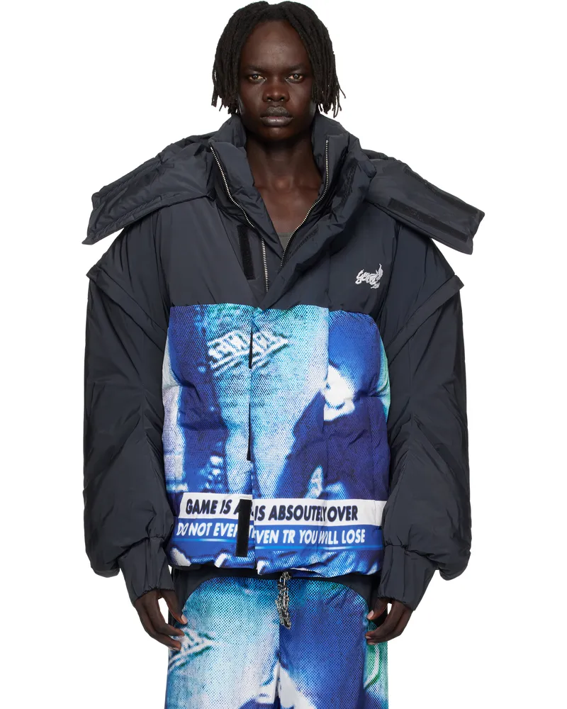 Gerrit Jacob Black Padded Jacket White