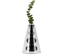 Black Bump Cone Vase