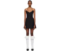 Black Paneled Minidress