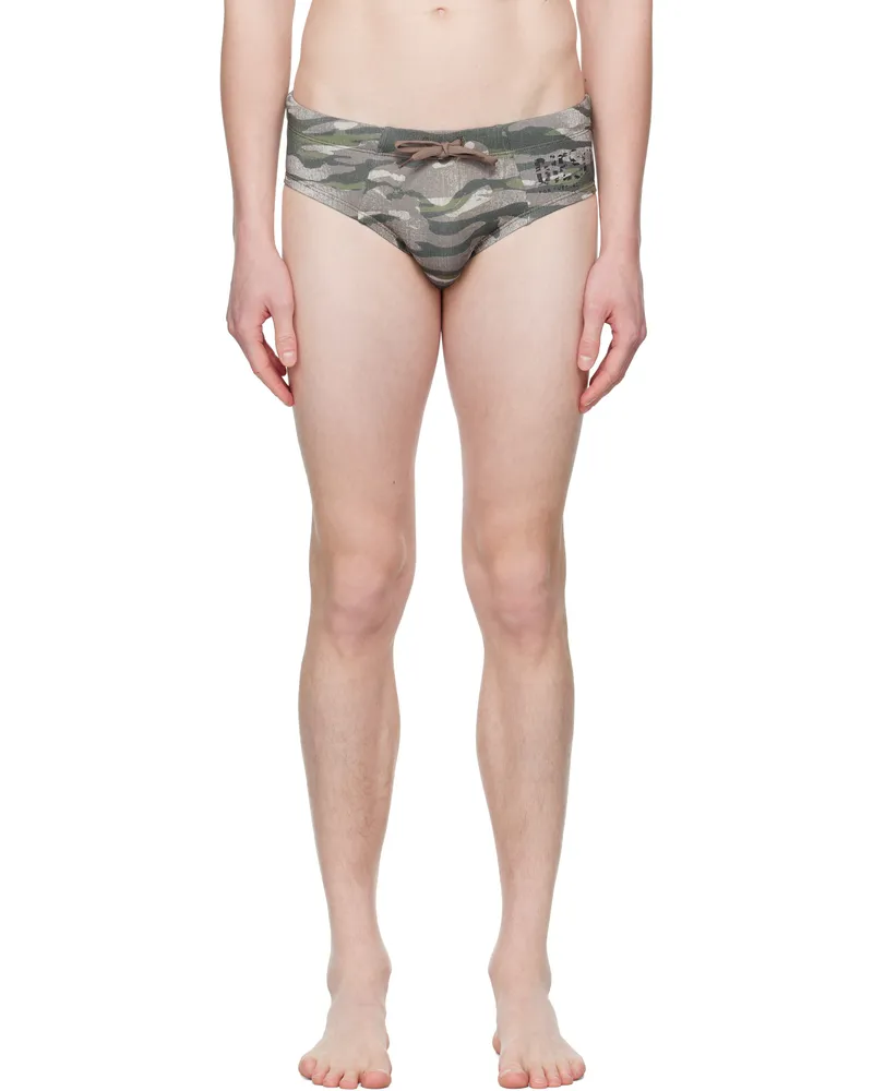 Diesel Khaki Alfie-Utlt Swim Briefs E5018