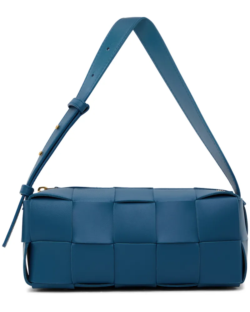 Bottega Veneta Blue Small Brick Cassette Bag 4222